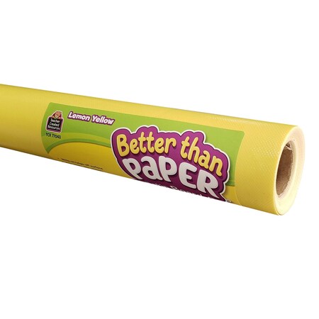 Teacher Created Resources Better Than Paper Bulletin Board Roll, 4ft. x 12ft., Lemon Yellow, 4PK 32350